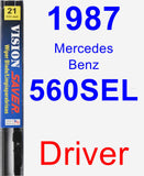 Driver Wiper Blade for 1987 Mercedes-Benz 560SEL - Vision Saver