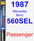 Passenger Wiper Blade for 1987 Mercedes-Benz 560SEL - Vision Saver