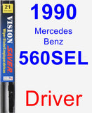 Driver Wiper Blade for 1990 Mercedes-Benz 560SEL - Vision Saver