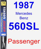 Passenger Wiper Blade for 1987 Mercedes-Benz 560SL - Vision Saver