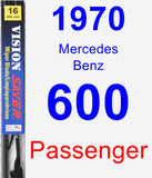 Passenger Wiper Blade for 1970 Mercedes-Benz 600 - Vision Saver