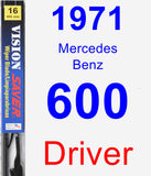 Driver Wiper Blade for 1971 Mercedes-Benz 600 - Vision Saver
