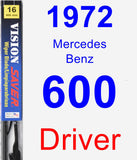 Driver Wiper Blade for 1972 Mercedes-Benz 600 - Vision Saver
