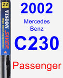 Passenger Wiper Blade for 2002 Mercedes-Benz C230 - Vision Saver