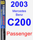 Passenger Wiper Blade for 2003 Mercedes-Benz C200 - Vision Saver