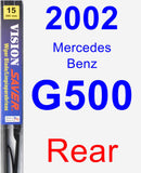 Rear Wiper Blade for 2002 Mercedes-Benz G500 - Vision Saver