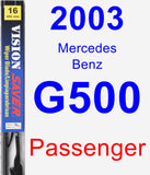 Passenger Wiper Blade for 2003 Mercedes-Benz G500 - Vision Saver