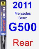 Rear Wiper Blade for 2011 Mercedes-Benz G500 - Vision Saver