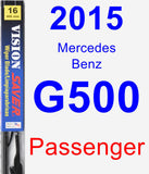 Passenger Wiper Blade for 2015 Mercedes-Benz G500 - Vision Saver