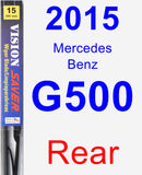 Rear Wiper Blade for 2015 Mercedes-Benz G500 - Vision Saver