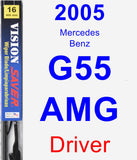 Driver Wiper Blade for 2005 Mercedes-Benz G55 AMG - Vision Saver