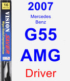 Driver Wiper Blade for 2007 Mercedes-Benz G55 AMG - Vision Saver