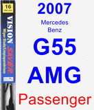 Passenger Wiper Blade for 2007 Mercedes-Benz G55 AMG - Vision Saver