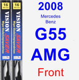 Front Wiper Blade Pack for 2008 Mercedes-Benz G55 AMG - Vision Saver