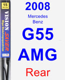 Rear Wiper Blade for 2008 Mercedes-Benz G55 AMG - Vision Saver