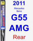 Rear Wiper Blade for 2011 Mercedes-Benz G55 AMG - Vision Saver