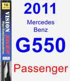 Passenger Wiper Blade for 2011 Mercedes-Benz G550 - Vision Saver