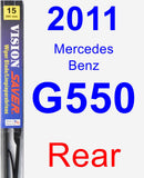 Rear Wiper Blade for 2011 Mercedes-Benz G550 - Vision Saver