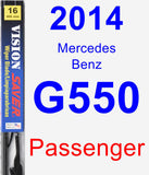 Passenger Wiper Blade for 2014 Mercedes-Benz G550 - Vision Saver