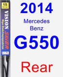 Rear Wiper Blade for 2014 Mercedes-Benz G550 - Vision Saver