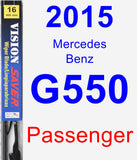 Passenger Wiper Blade for 2015 Mercedes-Benz G550 - Vision Saver