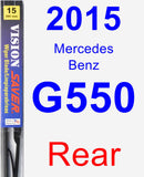 Rear Wiper Blade for 2015 Mercedes-Benz G550 - Vision Saver