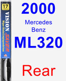 Rear Wiper Blade for 2000 Mercedes-Benz ML320 - Vision Saver