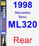 Rear Wiper Blade for 1998 Mercedes-Benz ML320 - Vision Saver