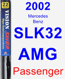 Passenger Wiper Blade for 2002 Mercedes-Benz SLK32 AMG - Vision Saver