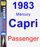 Passenger Wiper Blade for 1983 Mercury Capri - Vision Saver