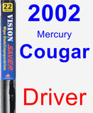Driver Wiper Blade for 2002 Mercury Cougar - Vision Saver