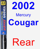 Rear Wiper Blade for 2002 Mercury Cougar - Vision Saver