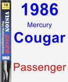 Passenger Wiper Blade for 1986 Mercury Cougar - Vision Saver