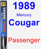 Passenger Wiper Blade for 1989 Mercury Cougar - Vision Saver