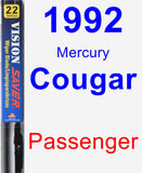 Passenger Wiper Blade for 1992 Mercury Cougar - Vision Saver