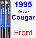 Front Wiper Blade Pack for 1995 Mercury Cougar - Vision Saver