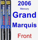 Front Wiper Blade Pack for 2006 Mercury Grand Marquis - Vision Saver