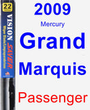 Passenger Wiper Blade for 2009 Mercury Grand Marquis - Vision Saver