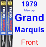 Front Wiper Blade Pack for 1979 Mercury Grand Marquis - Vision Saver