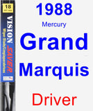 Driver Wiper Blade for 1988 Mercury Grand Marquis - Vision Saver