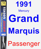 Passenger Wiper Blade for 1991 Mercury Grand Marquis - Vision Saver