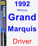 Driver Wiper Blade for 1992 Mercury Grand Marquis - Vision Saver