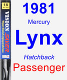 Passenger Wiper Blade for 1981 Mercury Lynx - Vision Saver