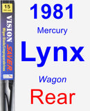 Rear Wiper Blade for 1981 Mercury Lynx - Vision Saver