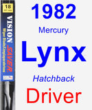 Driver Wiper Blade for 1982 Mercury Lynx - Vision Saver