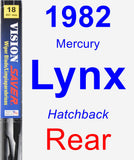 Rear Wiper Blade for 1982 Mercury Lynx - Vision Saver