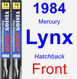 Front Wiper Blade Pack for 1984 Mercury Lynx - Vision Saver