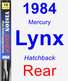 Rear Wiper Blade for 1984 Mercury Lynx - Vision Saver