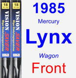 Front Wiper Blade Pack for 1985 Mercury Lynx - Vision Saver