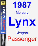 Passenger Wiper Blade for 1987 Mercury Lynx - Vision Saver